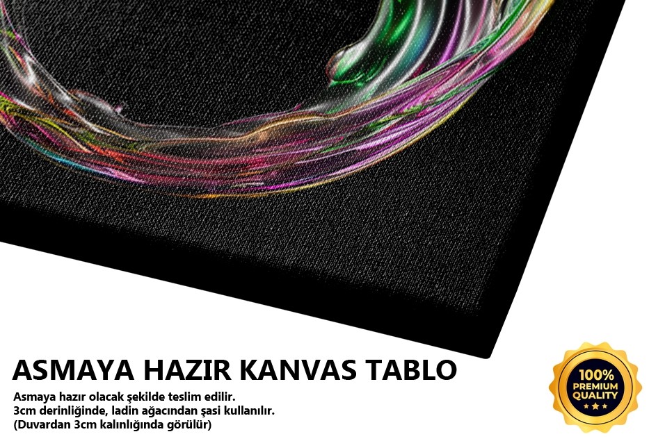 Cam Girdap Desenli Soyut Tasarım