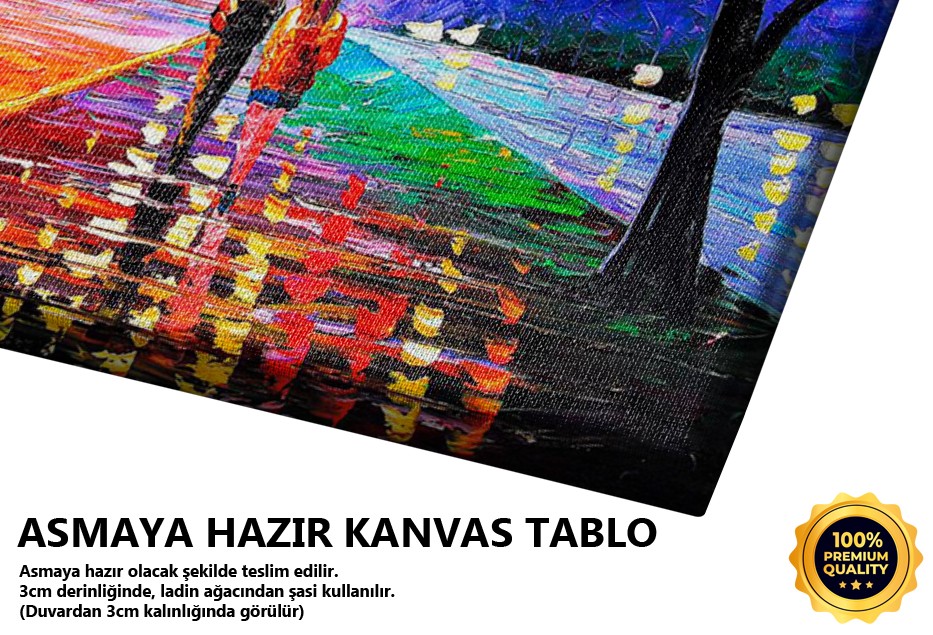 Yağmurda Yürüyüş Tablo