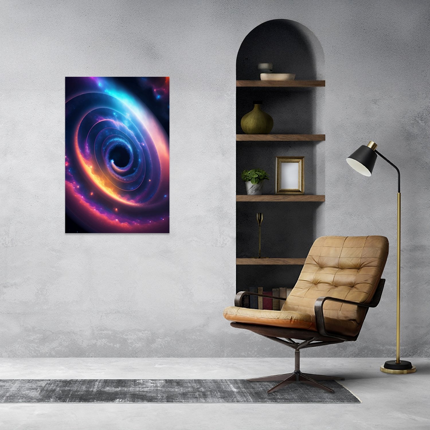 Renkli Spiral Galaksi