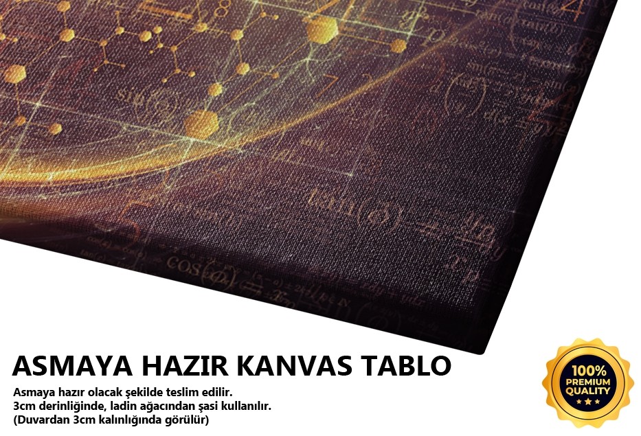 Altın Dijital Çark Deseni
