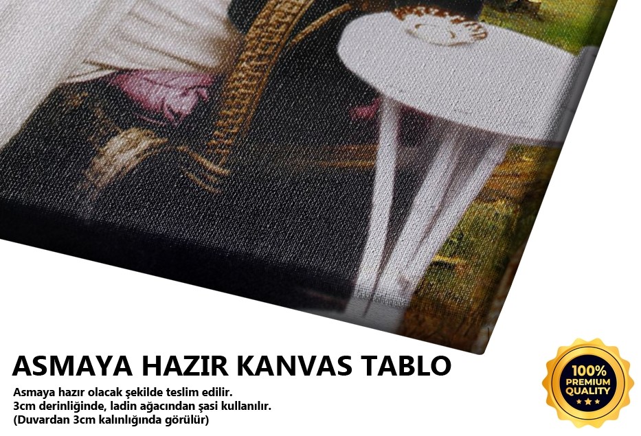 Kahve İçen Atatürk Tablo