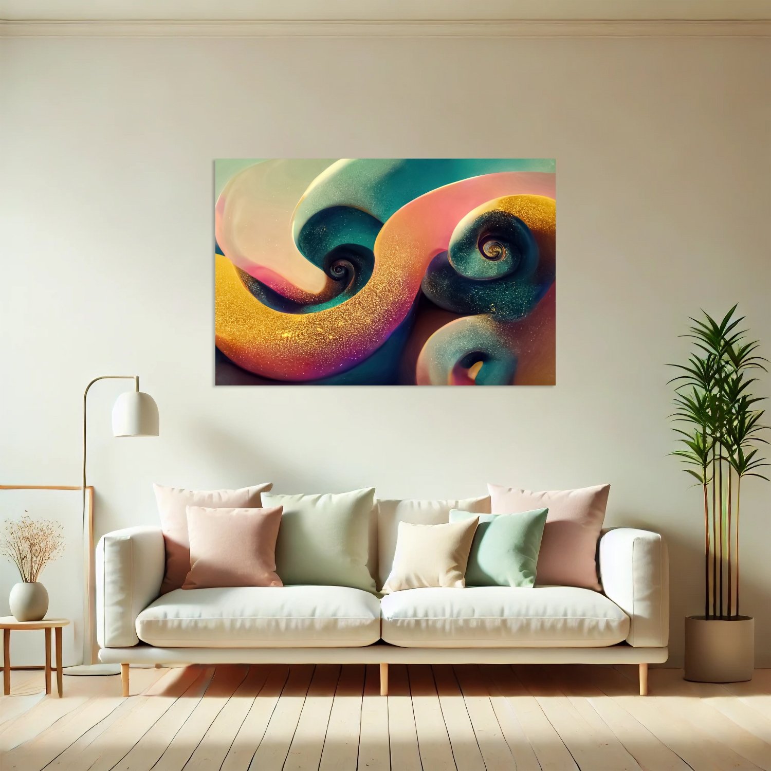 Renkli Spiral Form