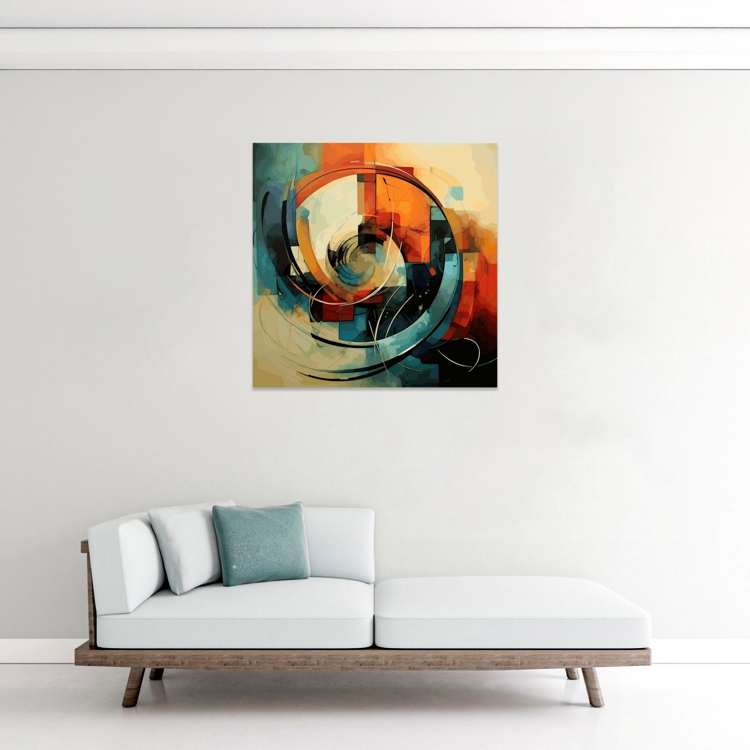 Turuncu Spiral ve Geometrik Form