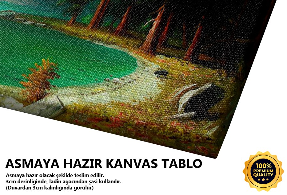 Karlı Dağ Manzarası Tablo