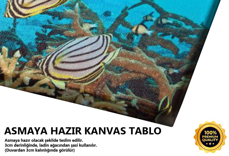 Su Altı Manzarası Tablo