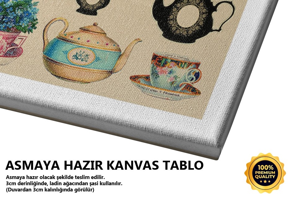 Vintage Çay Seti Tablo