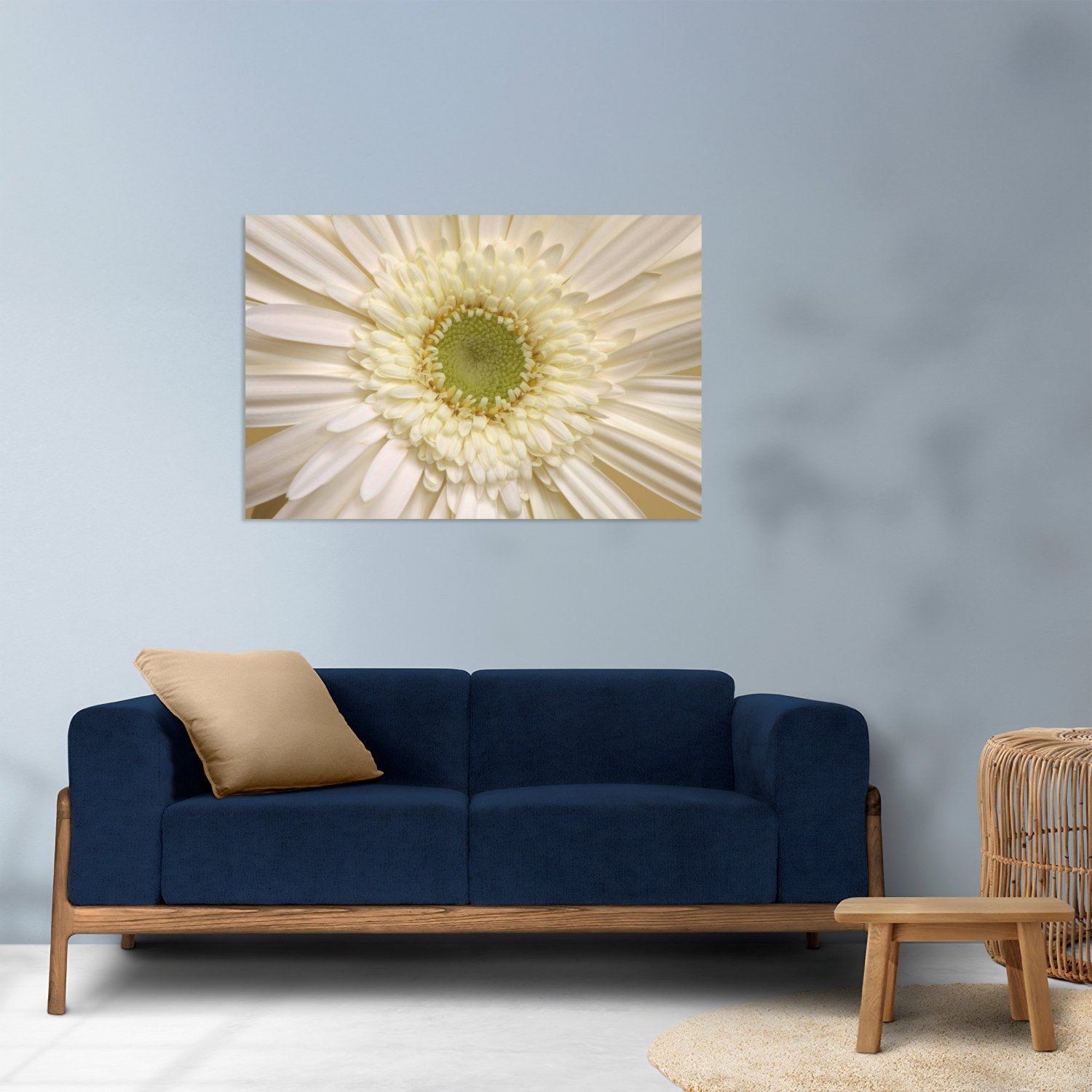 Merkez (Beyaz Gerbera) Tablo