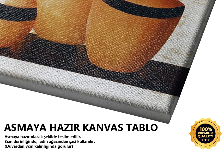 Vazoda Kırmızı Çiçek Tablo