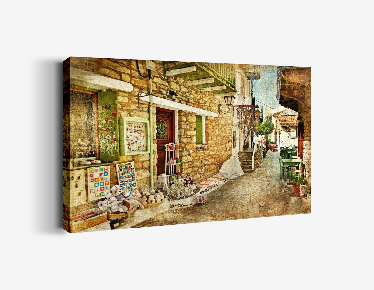 Eski Yunan Sokakları Tablo