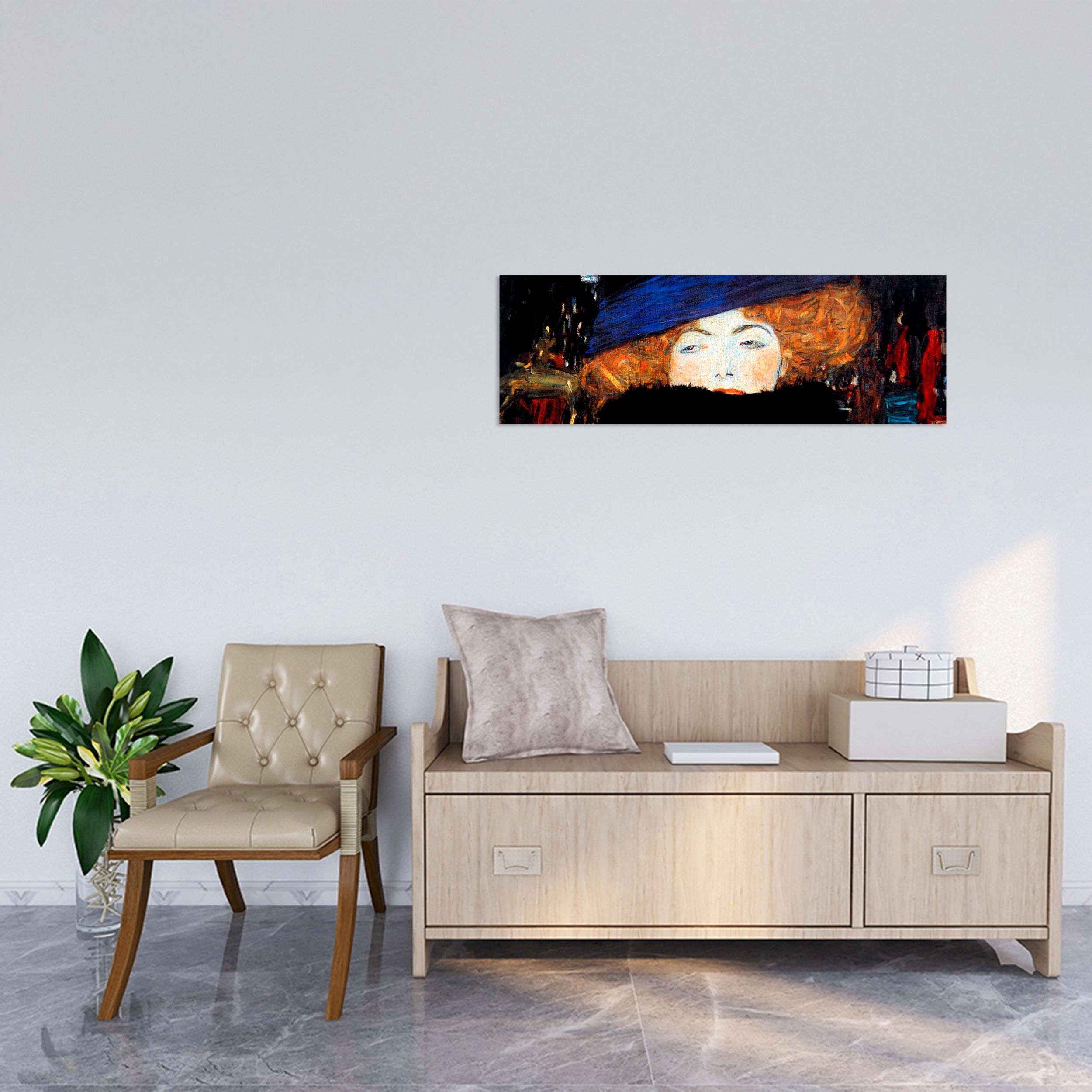 Lady Hat İle (Detay) Tablo