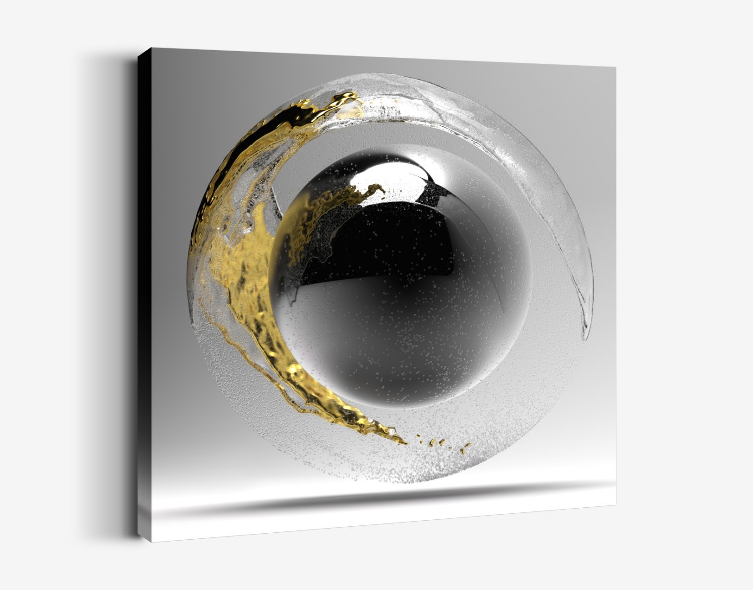 Beyaz ve Altın Spiral Form