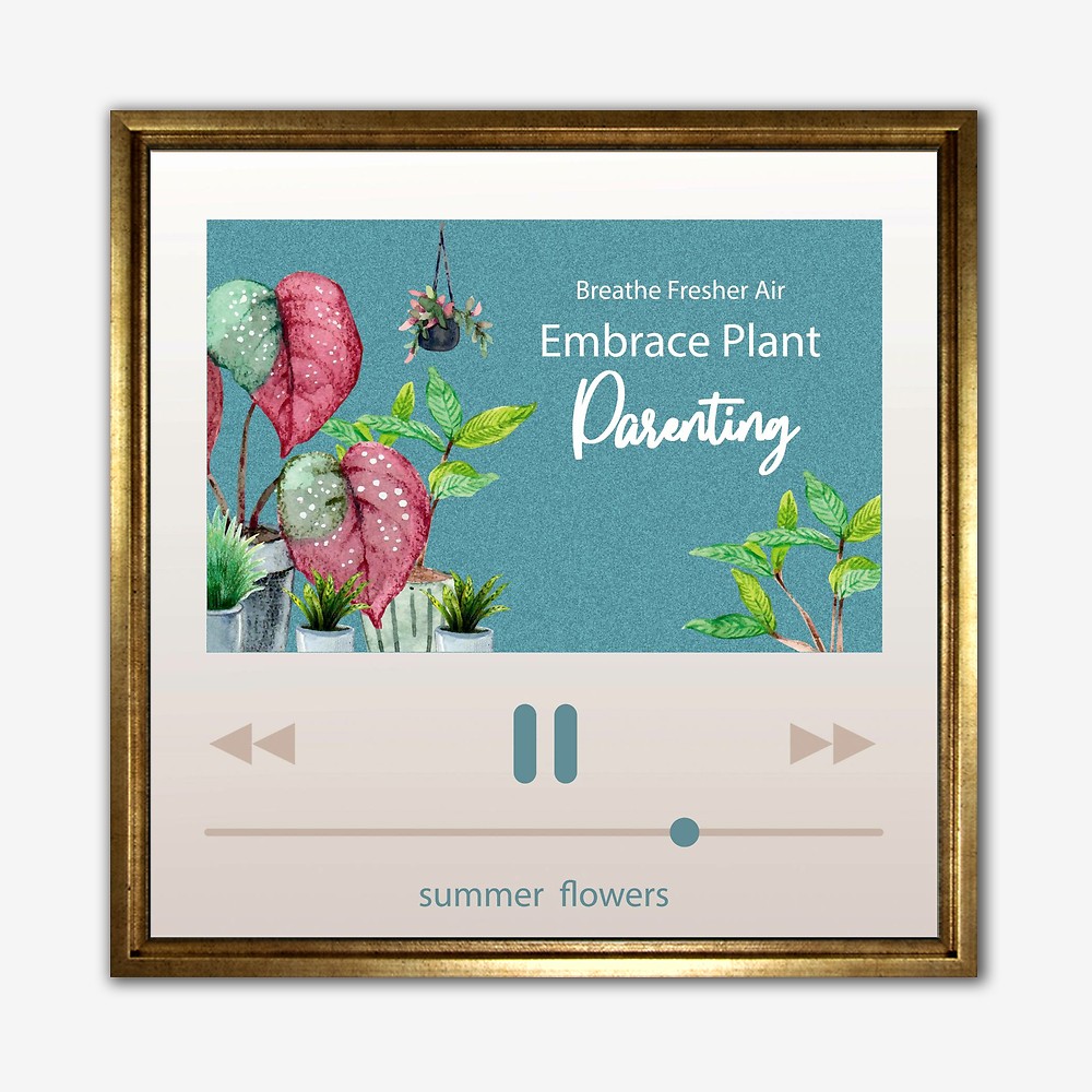 Summer Flowers Mavi Tablo