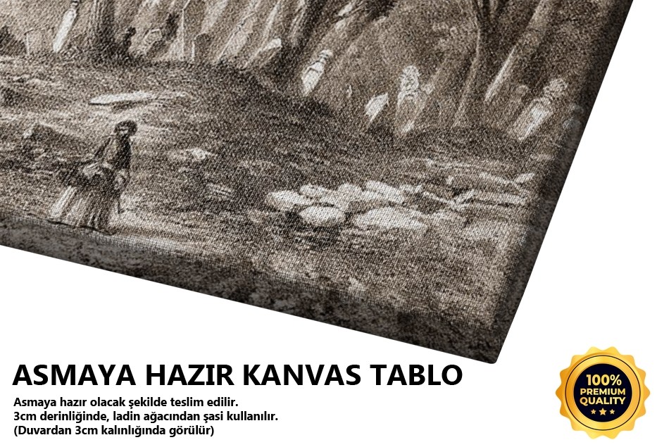 Galata Duvarları Ve Mezarlık Tablo