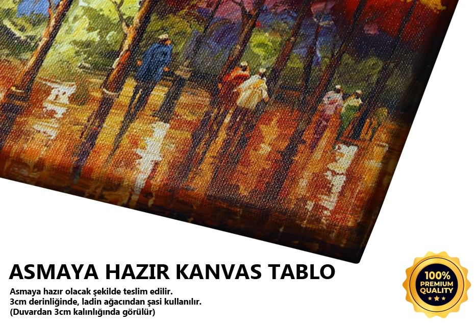 Ağaçlı Yolda Yürüyüş Tablo