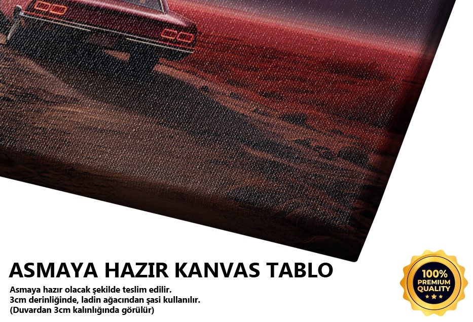 Gün Batımında Retro Araba
