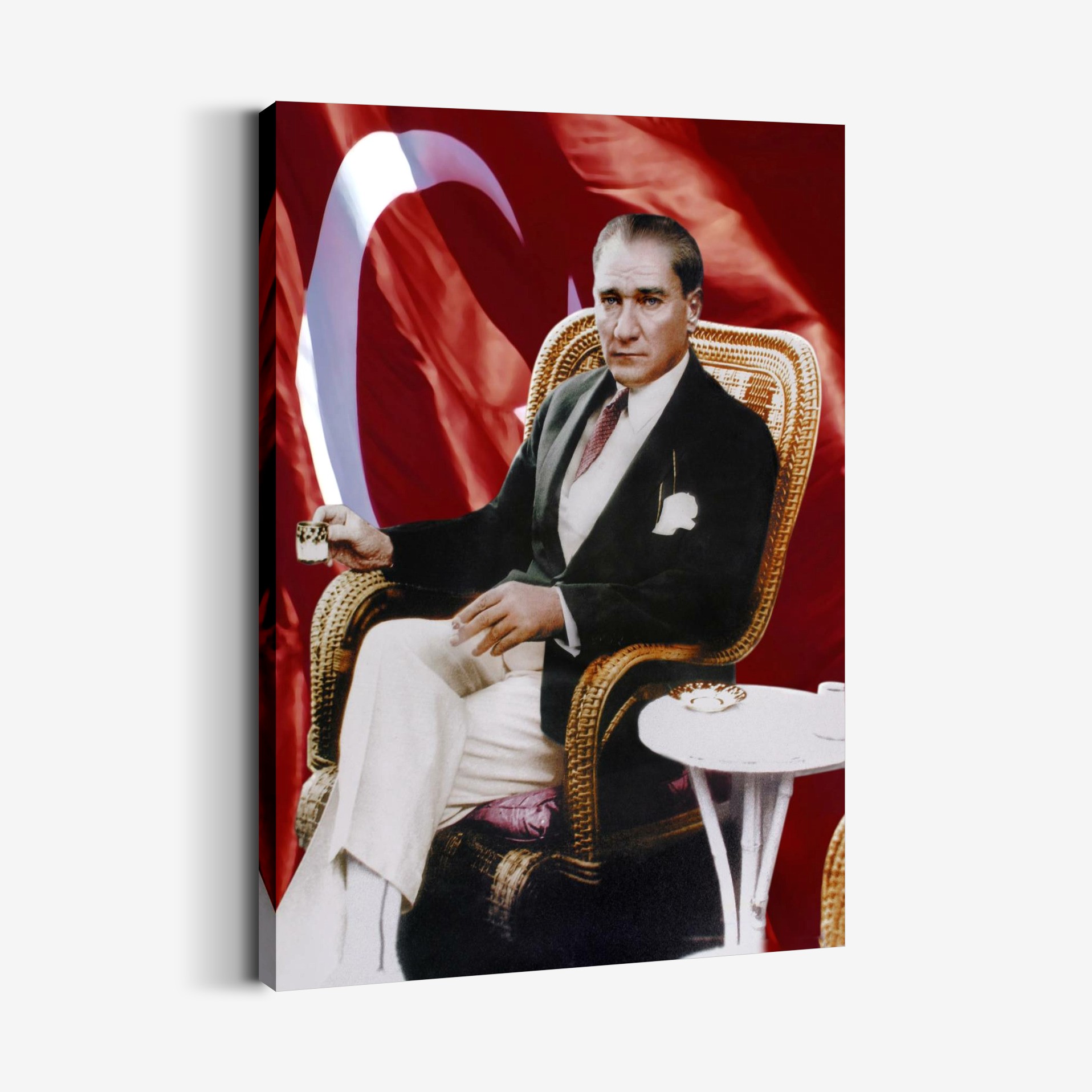 Atatürk Kahve İçerken Tablo