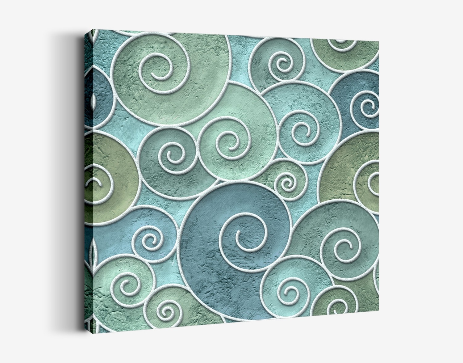 Yeşil Spiral Dalga Deseni