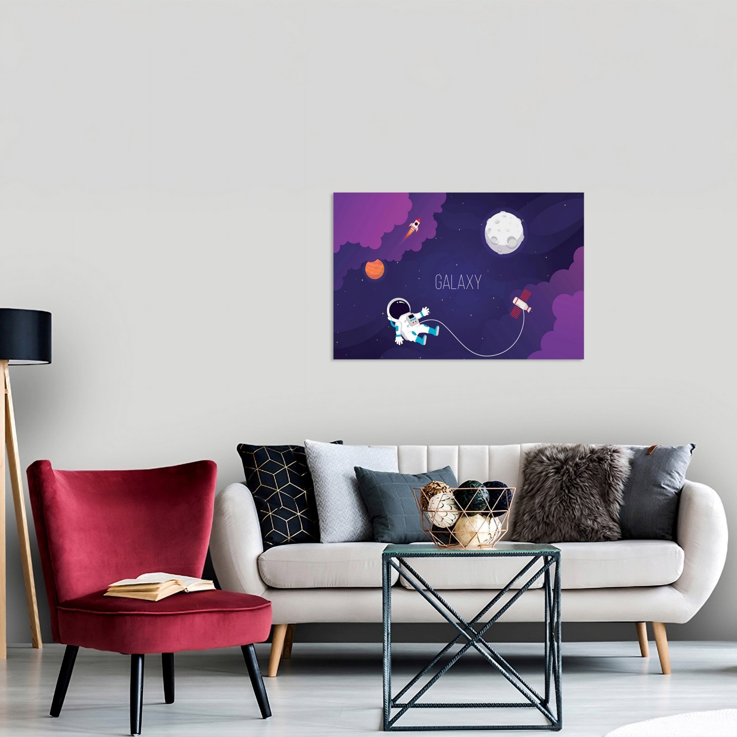 Galaksi Çocuk Odası Tablo