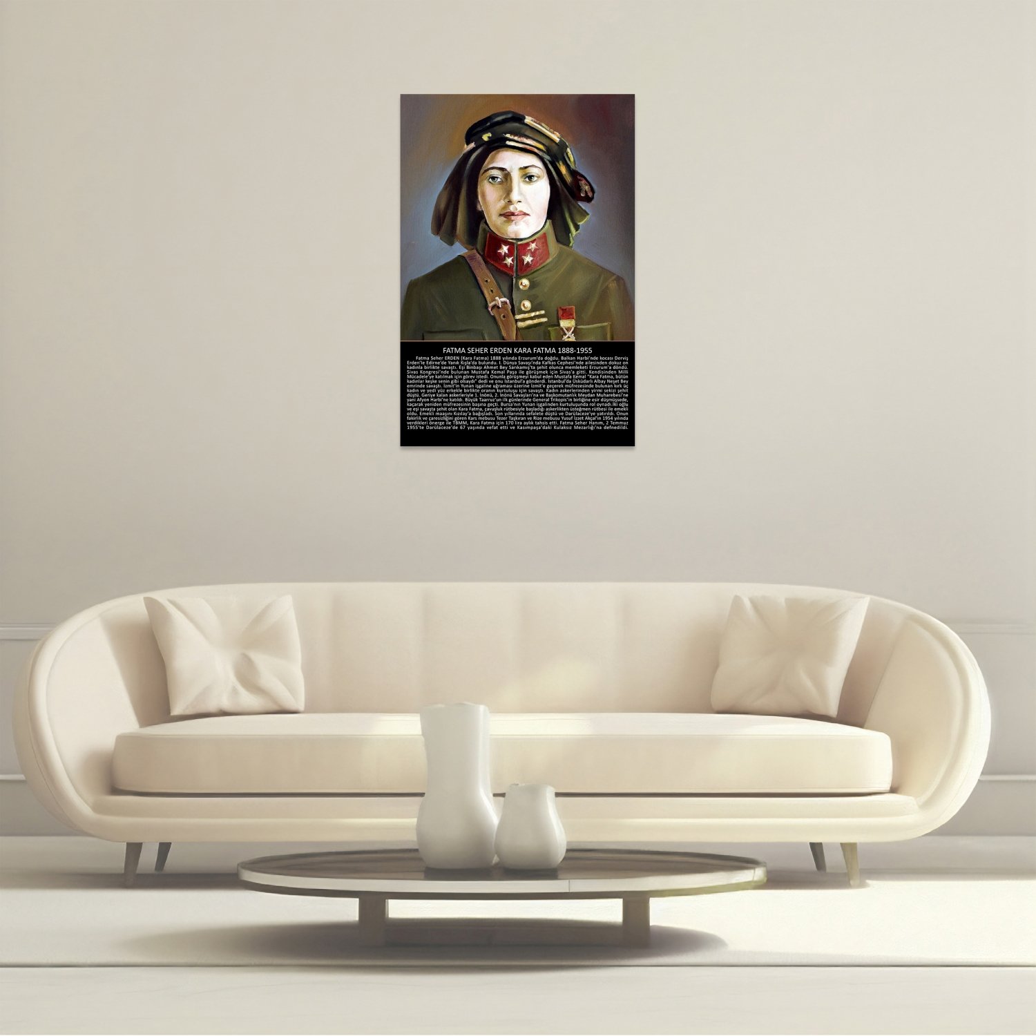 Fatma Seher Erden - (Kara Fatma) 1888-1955 Tablo