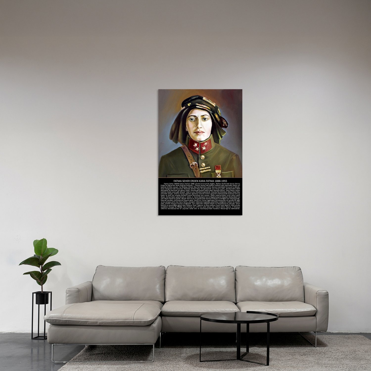 Fatma Seher Erden - (Kara Fatma) 1888-1955 Tablo