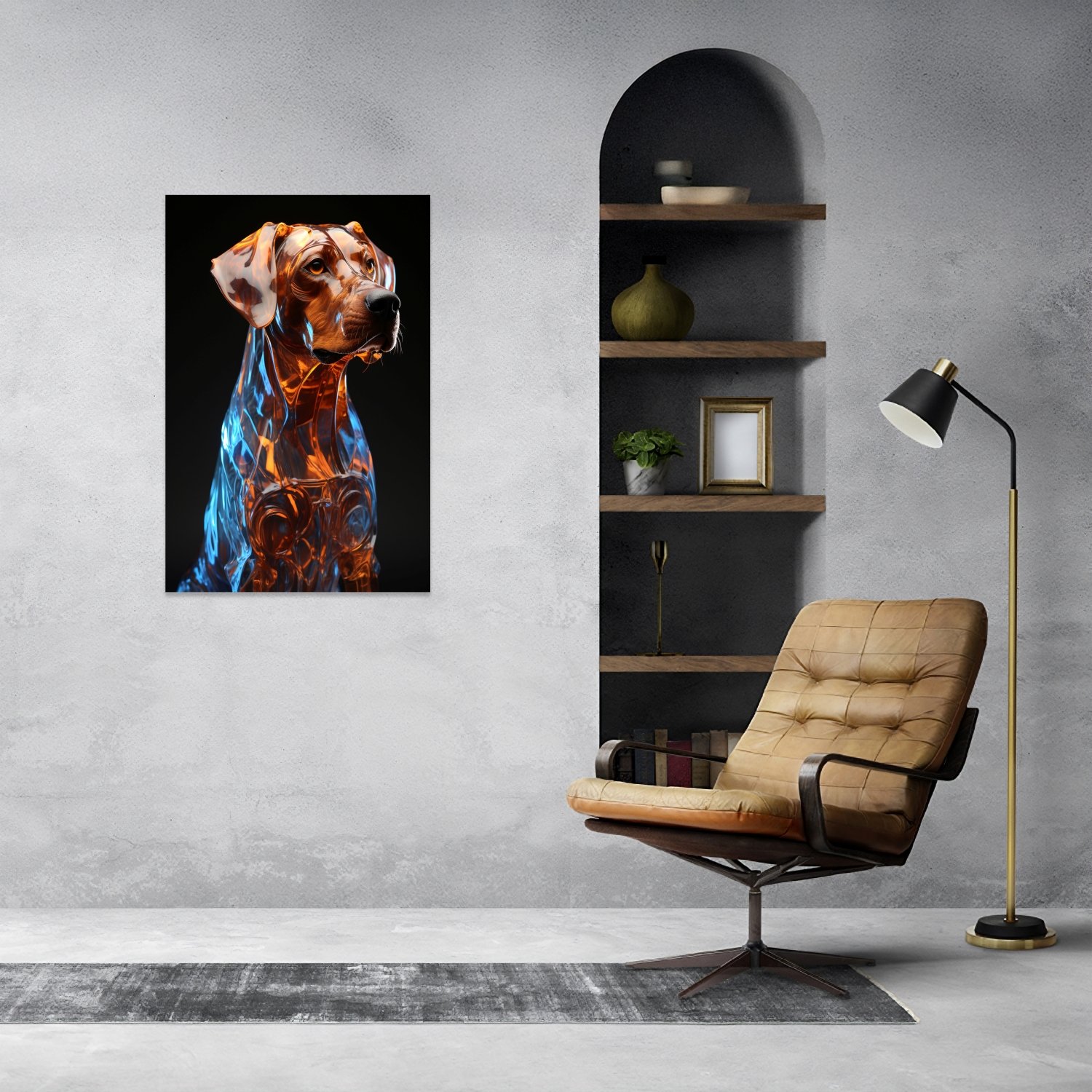Bronz Heykel Köpek Figürü