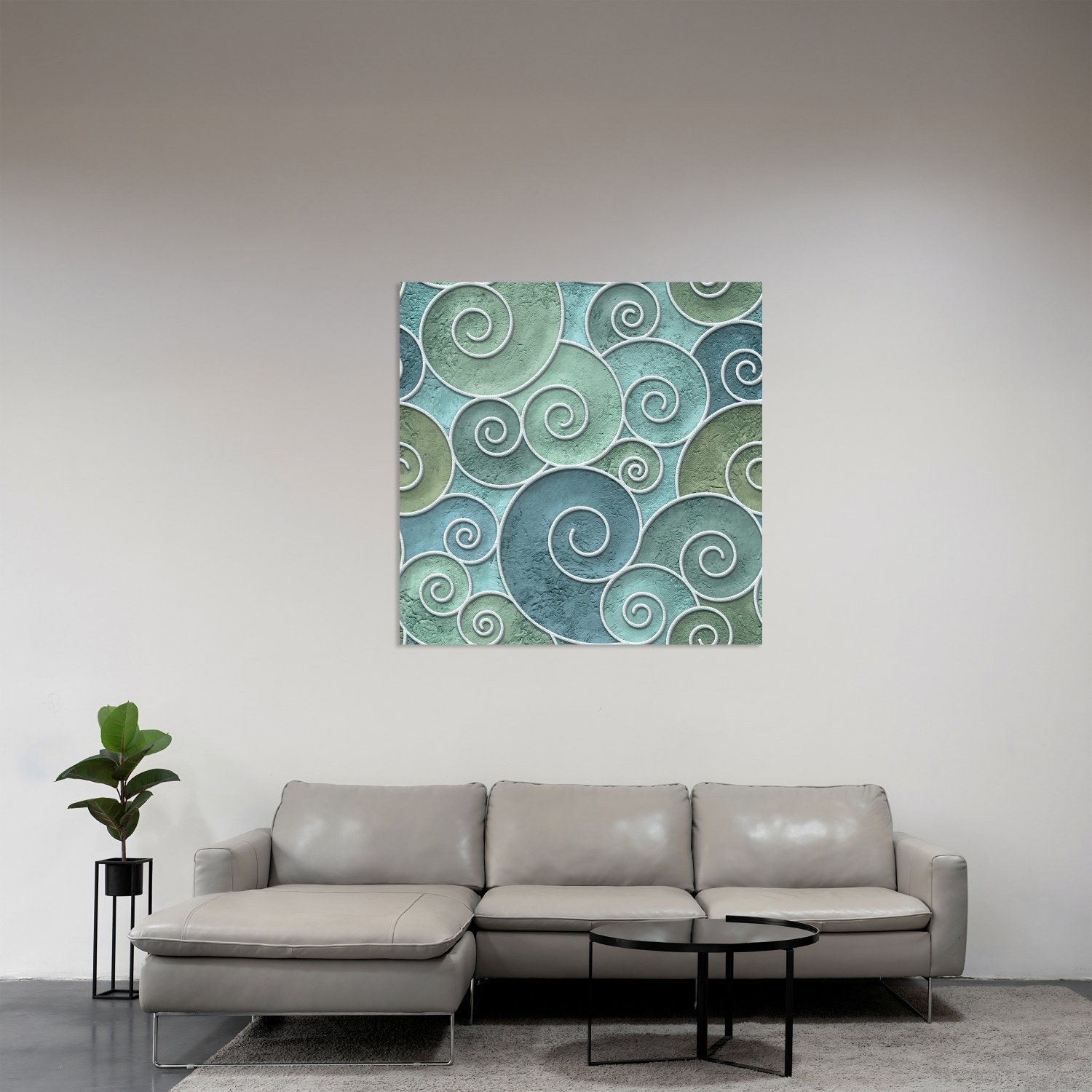 Yeşil Spiral Dalga Deseni
