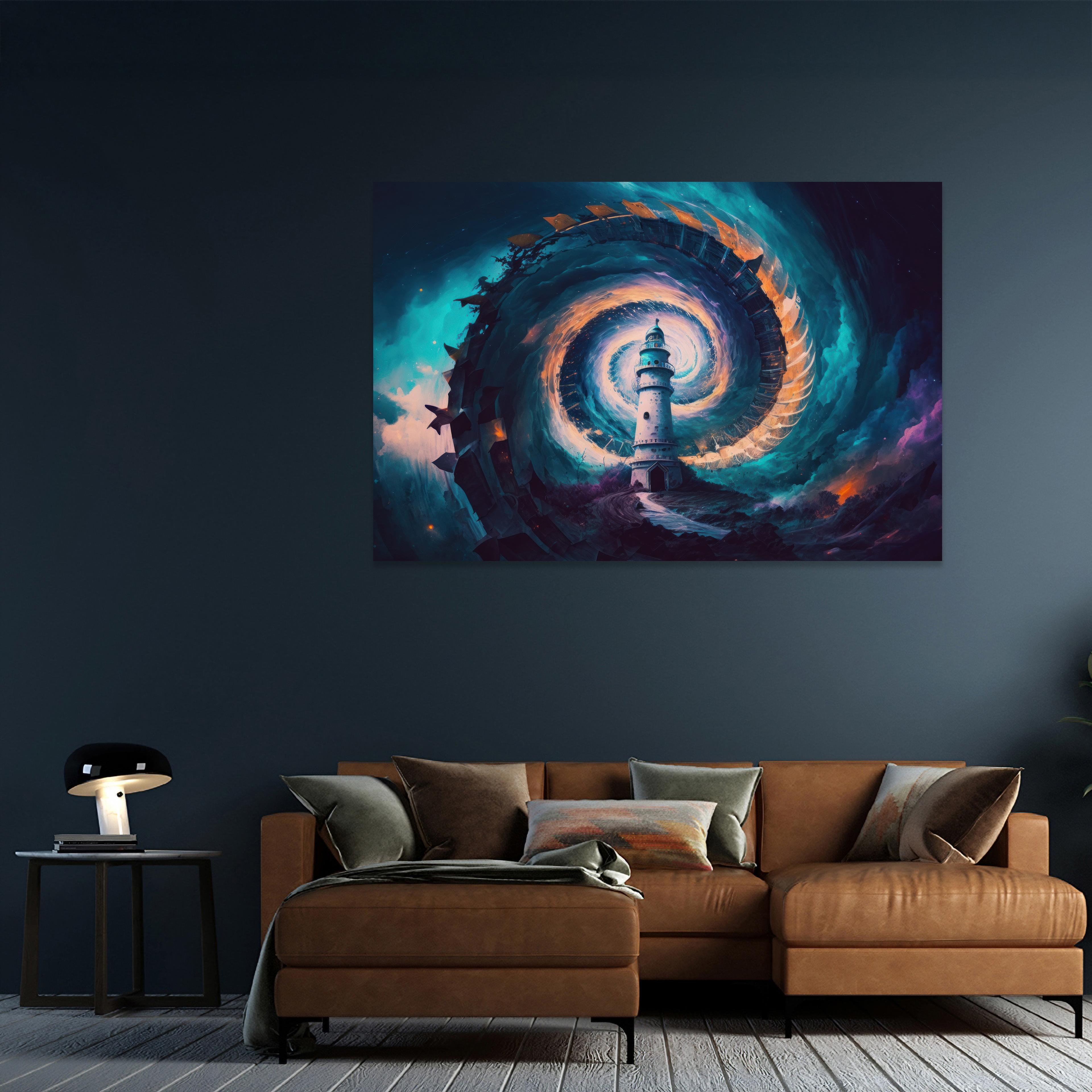 Spiral Bulutlar Arasında Kule