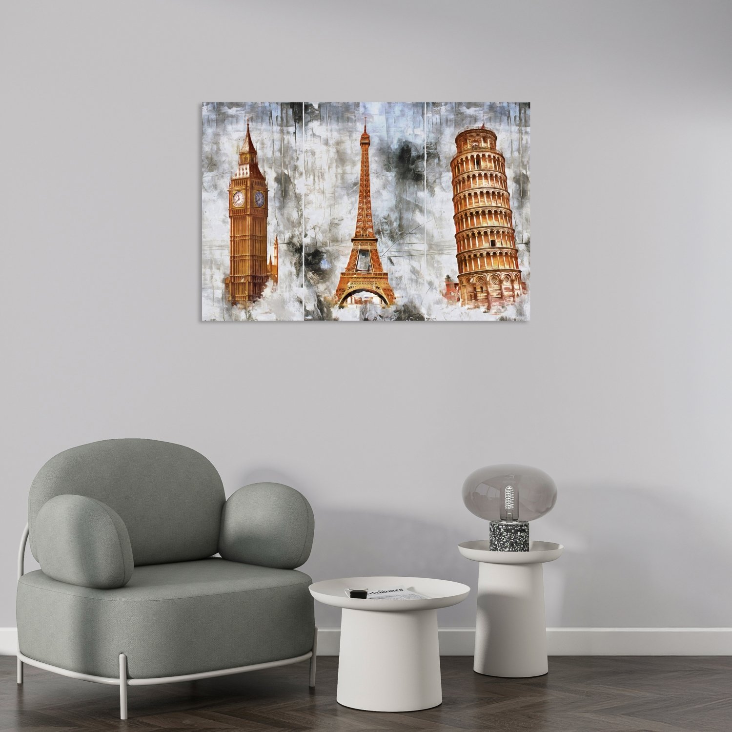 Paris Londra Kuleleri Deseni