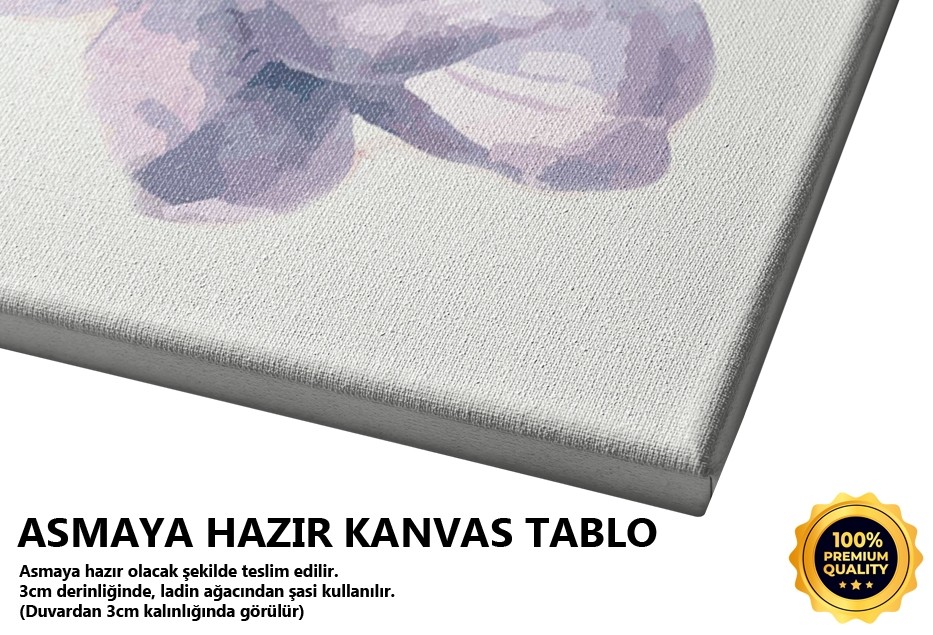 Mavi Çiçek Tablo
