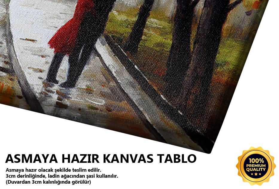 Yağmurlu Havada Yürüyüş Tablo