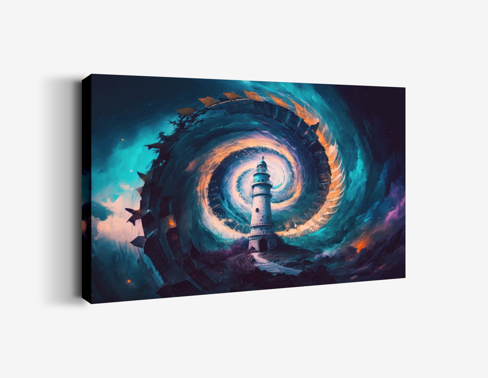 Spiral Bulutlar Arasında Kule