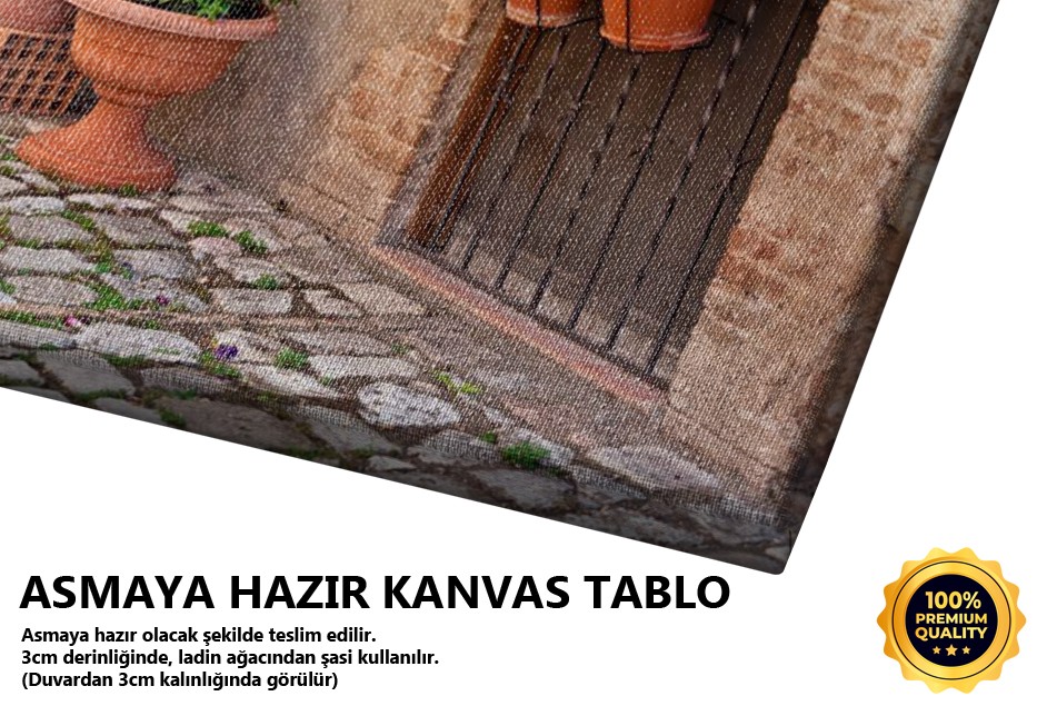 Spello Kasabası'ndan Görünüm, İtalya Tablo