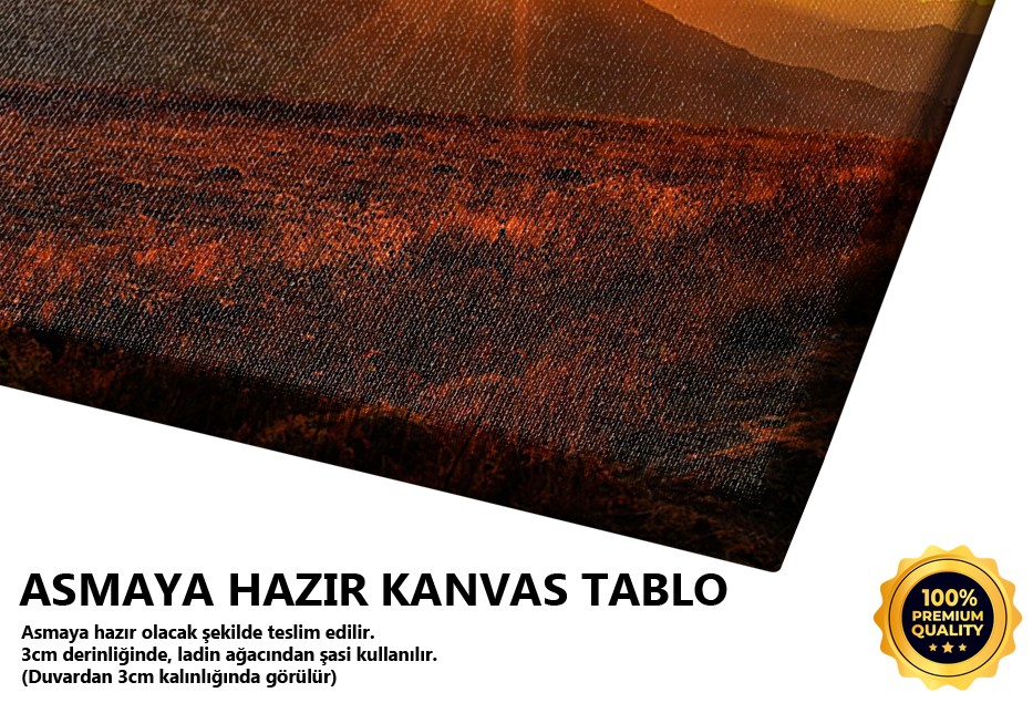 Güneşin Batışıyla Renklenen Doğa