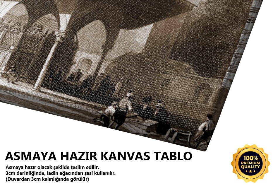 Ayasofya Camii Avlusu Ve Ayasofya Çeşmesi Tablo