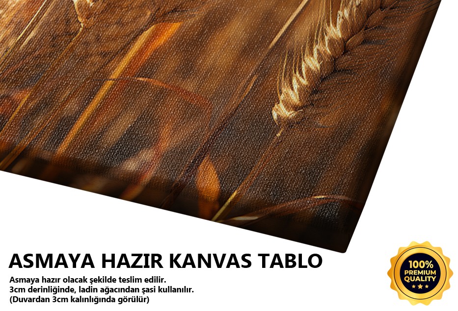 Sarı Buğday Tarlası ve Kırsal Manzara