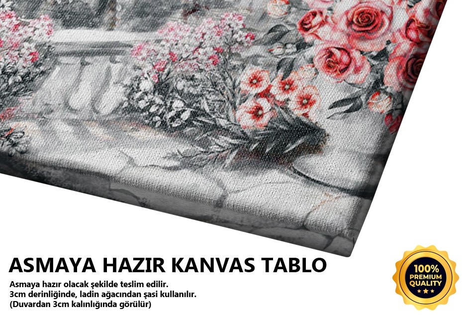 Çicekli Eyfel Tablo