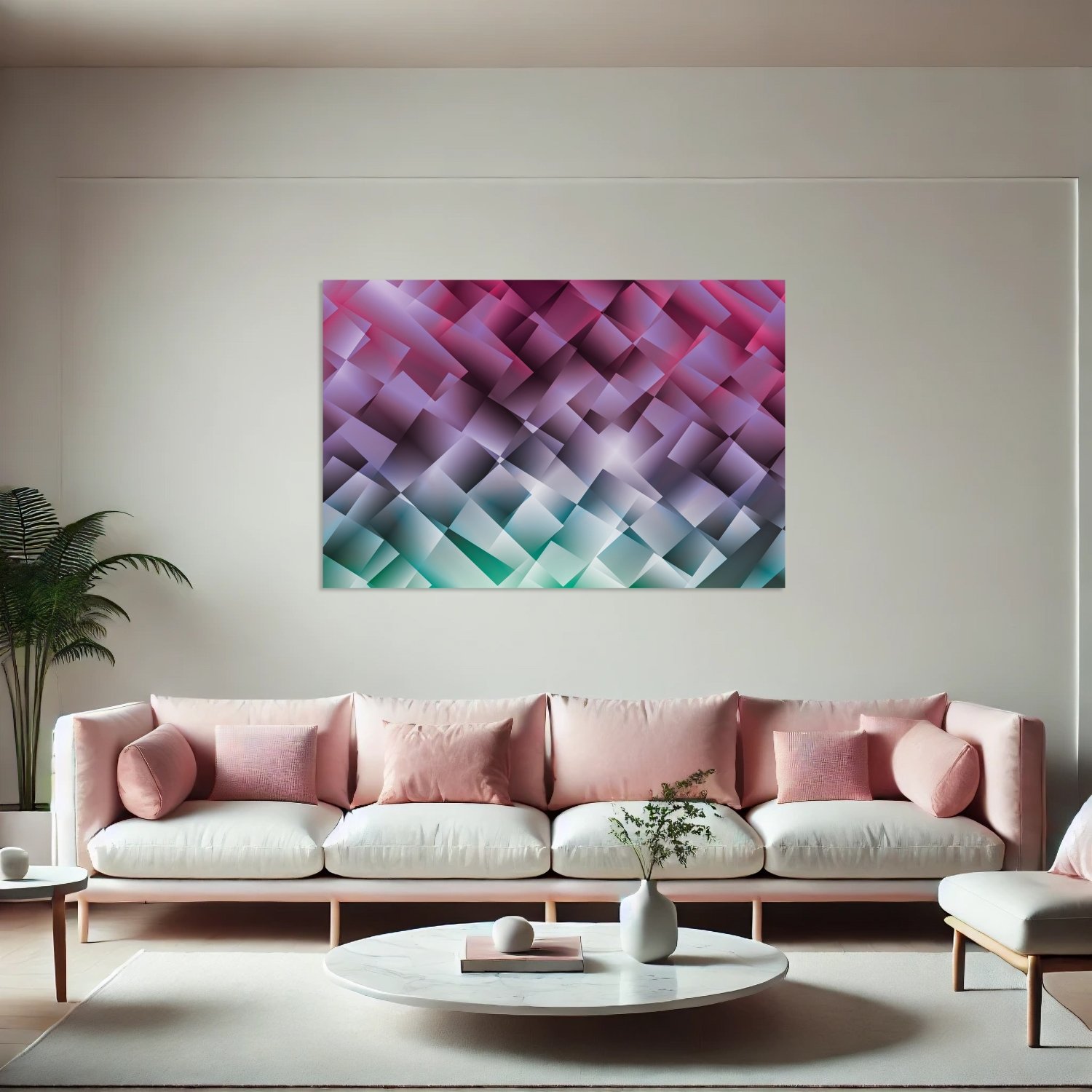 Pembe Gri Örgü Deseni