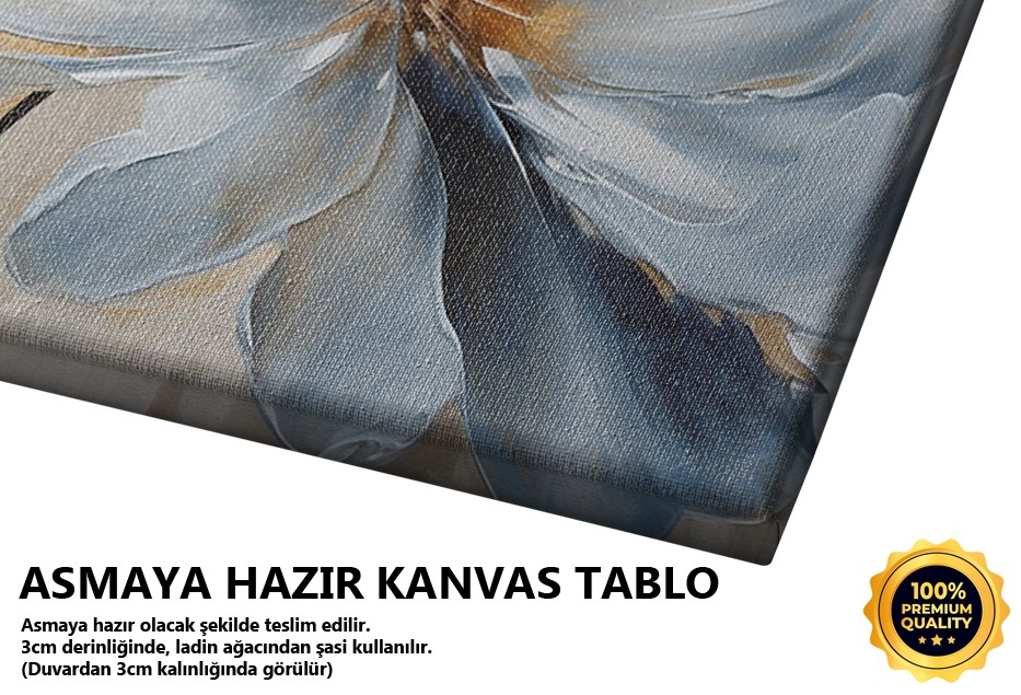 Mavi Beyaz Çiçek