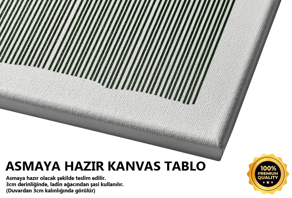 Çizgili Yeşil Tablo