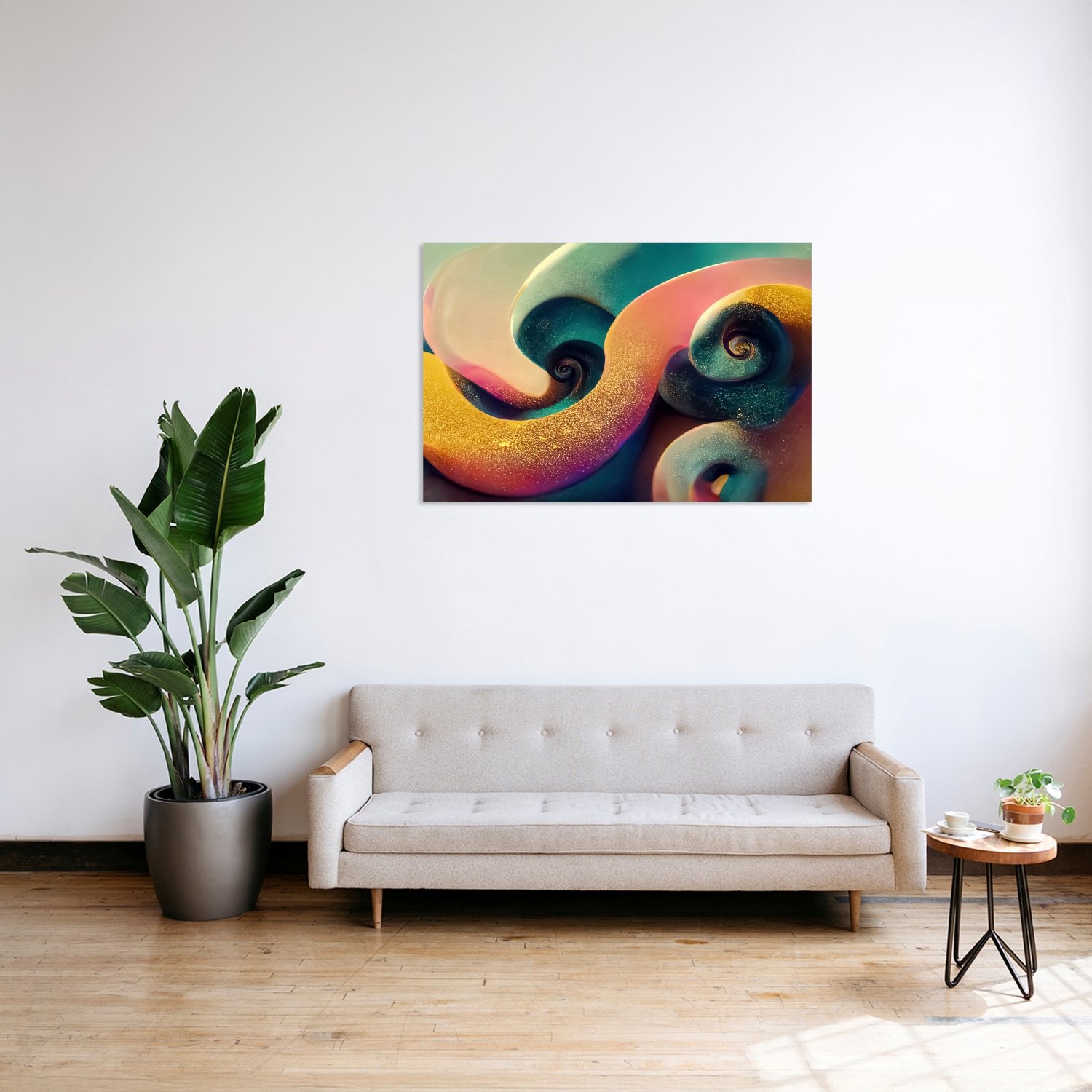 Renkli Spiral Form