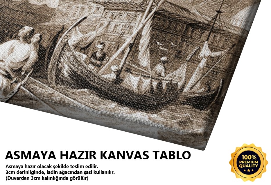 Yeni Valide Sultan Camii Limandan Görünüş Tablo