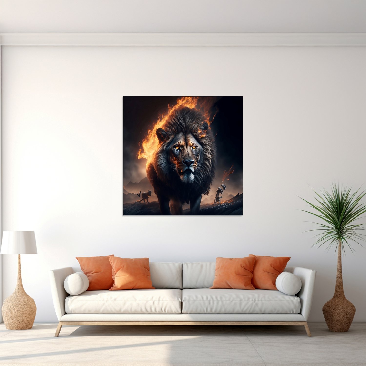 Kükreyen Aslan Portresi