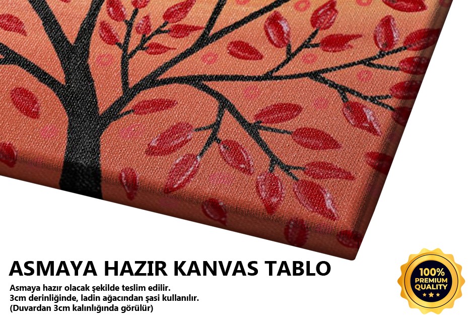 Gün Batımında Aşık Kuşlar Tablo