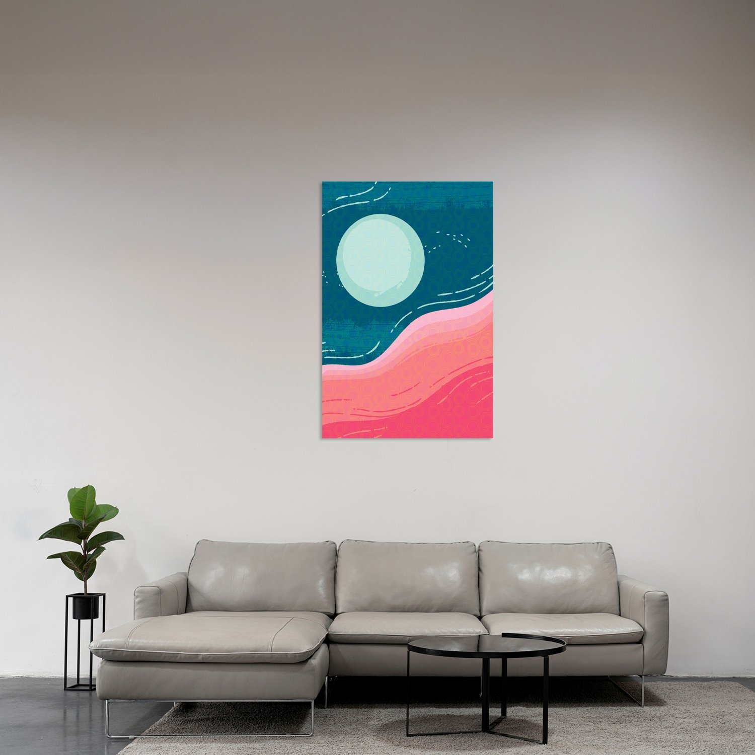 Üçlü Modern Manzara 3 Tablo