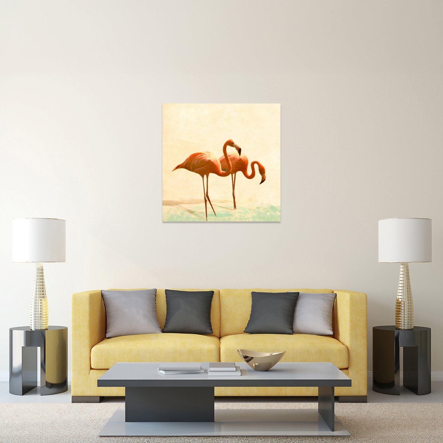 Üçlü Flamingo Sol Tablo