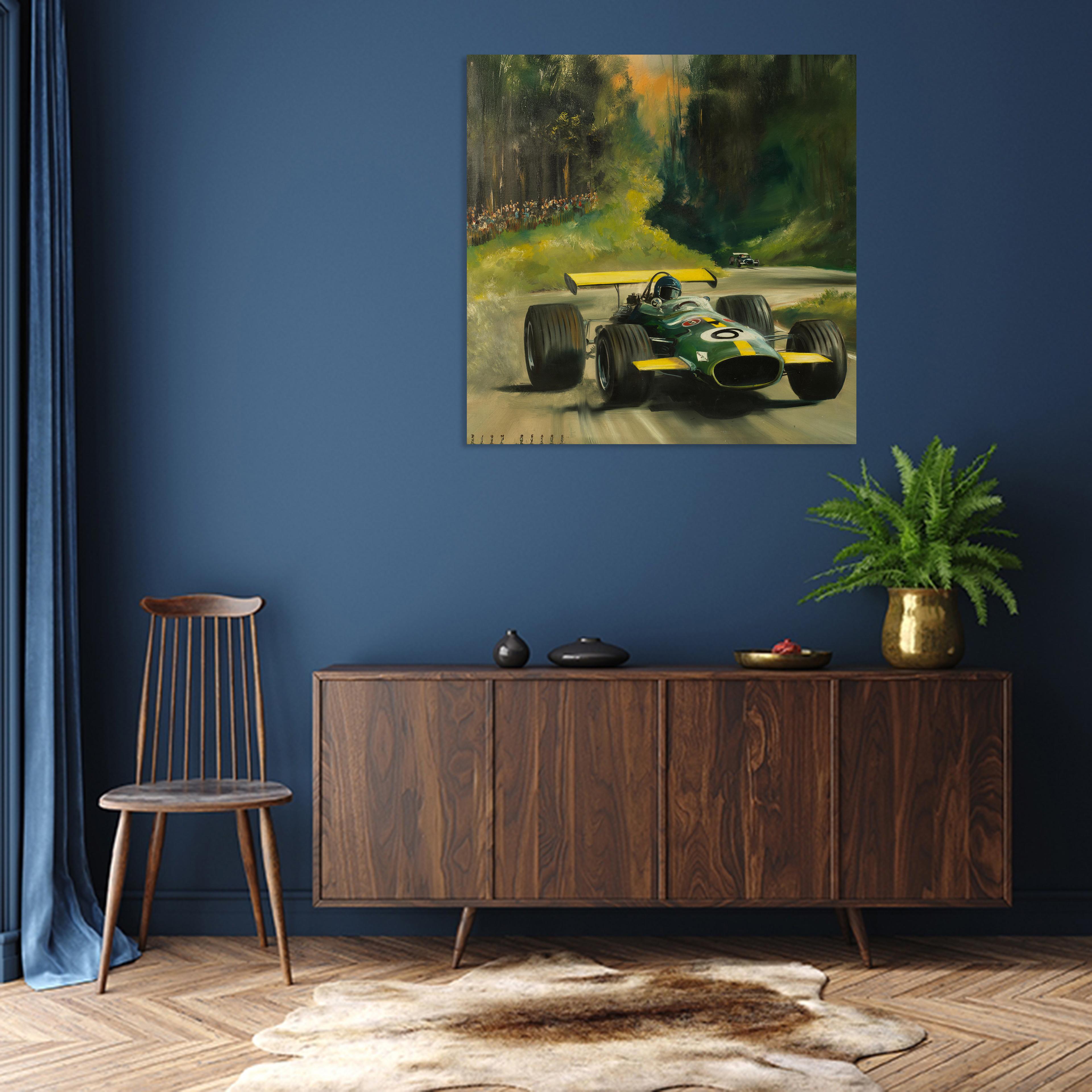 Formula Aracı Yağlıboya
