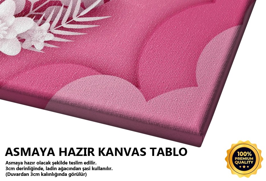 Çiçek Açmış Kalp Tablo
