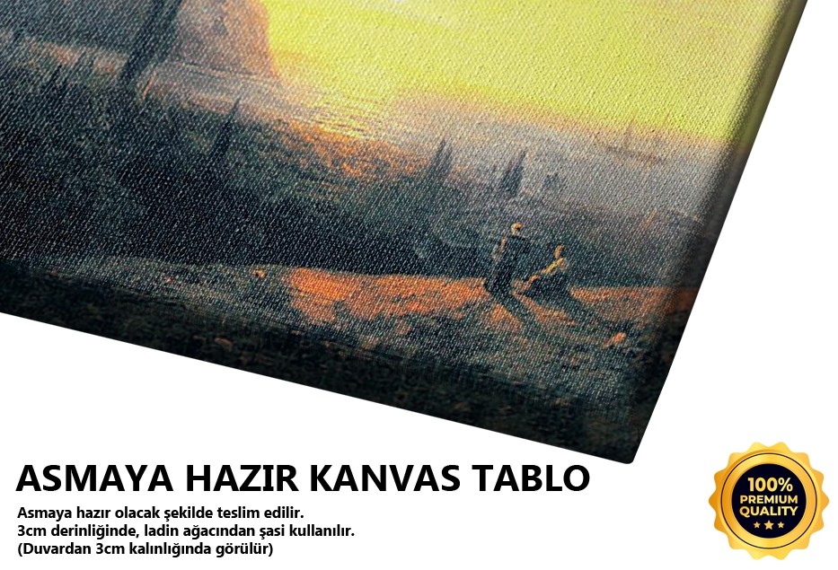 Ayışığında Kırım Görünümü, 1860 Tablo