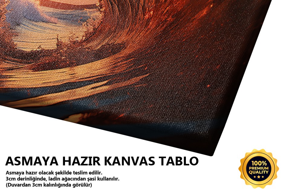 Dev Dalganın Gün Batımıyla Dansı