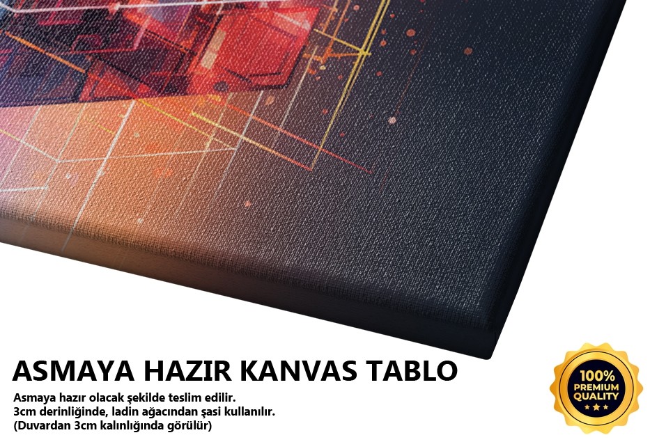 Renkli Küp Yapı İllüstrasyonu
